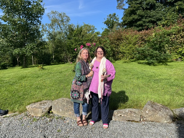 Celtic shamanic training group at Danu Lodge